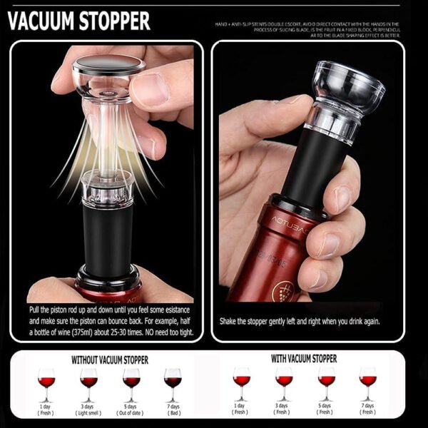 Kit Abridor de Vinho Elétrico - Imagem 9