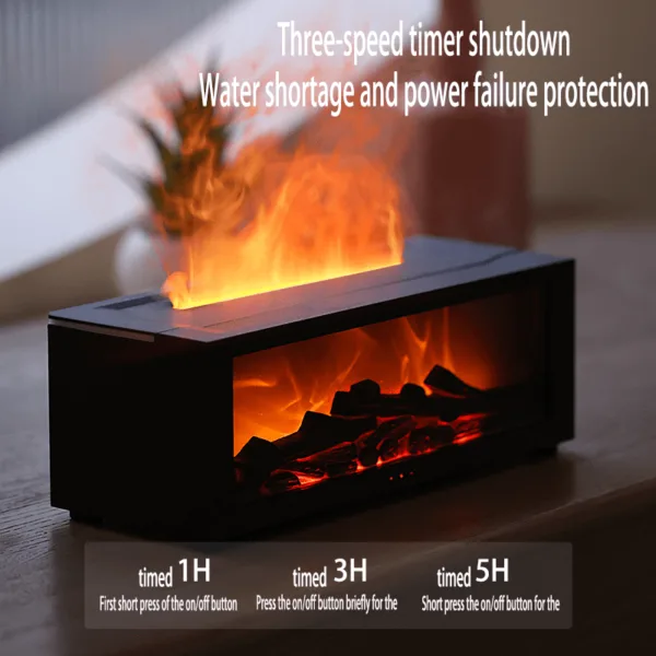 Umidificador e Difusor Lareira com Chama - Imagem 3