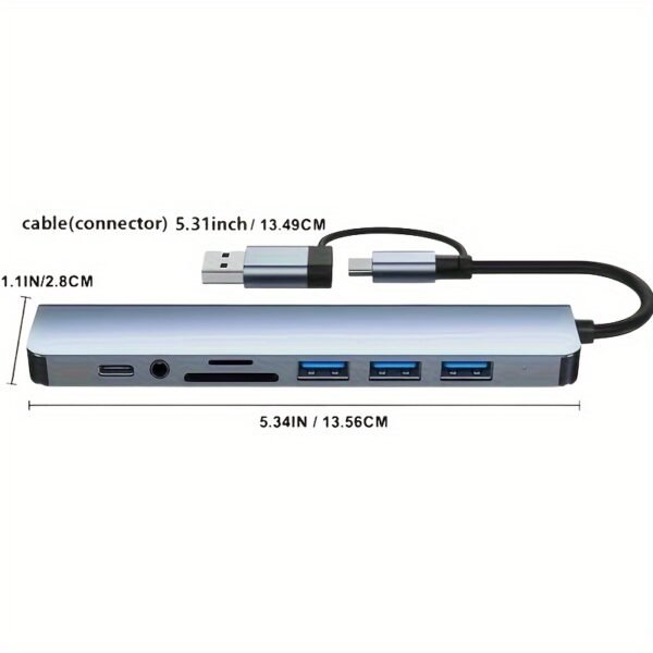 Hub USB C de 8 Portas - Imagem 6