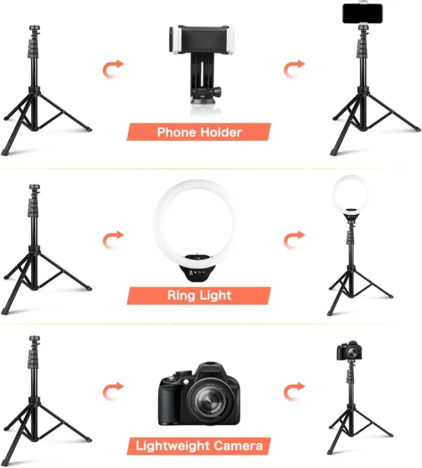 Ring Light Profissional com Tripé Universal - Imagem 2