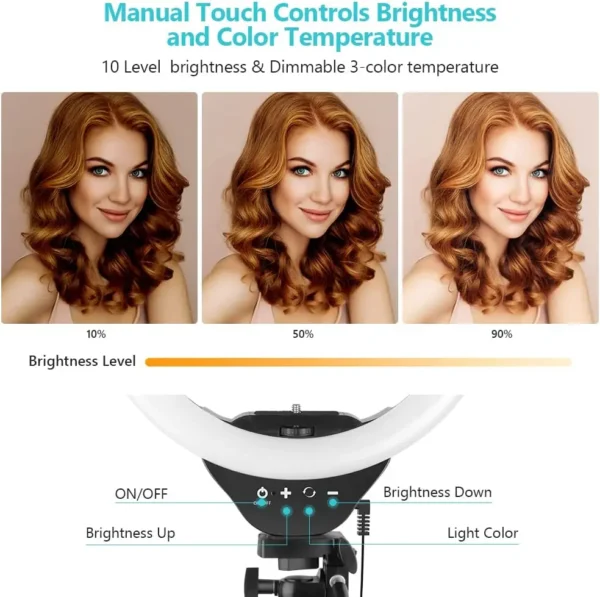 Ring Light Profissional com Tripé Universal - Imagem 3