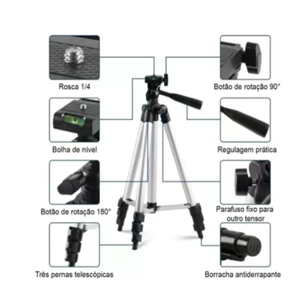 Tripé Universal com Nível Laser - Imagem 2