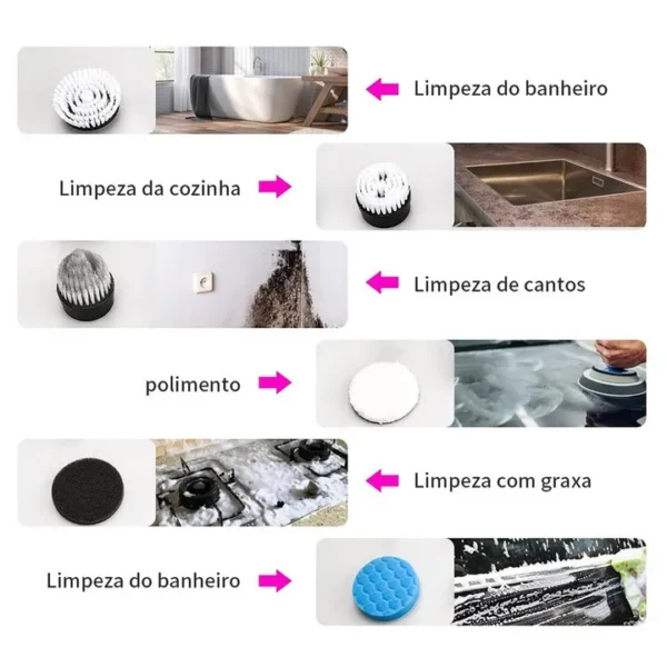 Esfregão Elétrico Multifuncional 3 em 1 - Imagem 5
